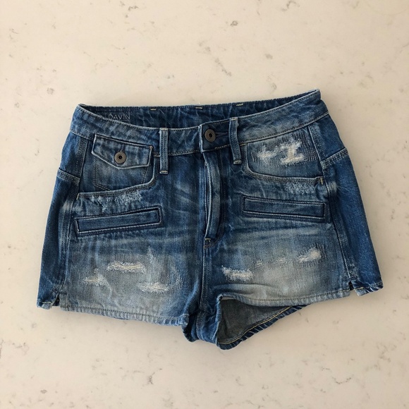 COPY - G-STAR Davin High Waist Denim Shorts 26 - Picture 2 of 5